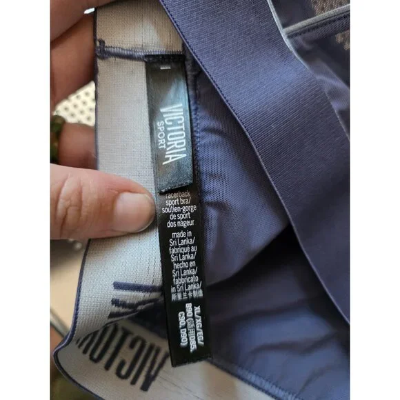 Victoria Sport Victoria's Secret Sports Bra Blue Women's Size XL Racerback - Picture 4 of 4